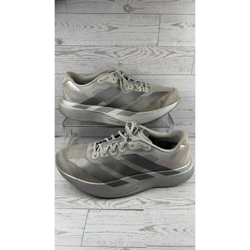 Adidas Adizero Evo SL JR3419 Gray 11.5D Men Super Light Cushioning Sneakers #919